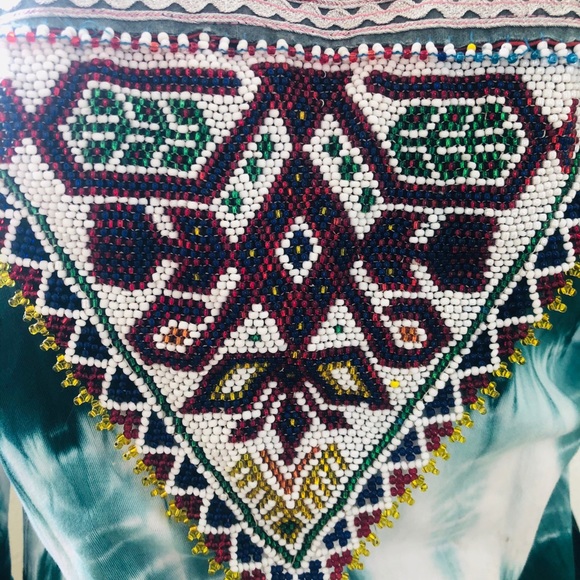 Banda Bags Hand Beaded Tie Dyed Shirt/Jacket - Picture 9 of 15